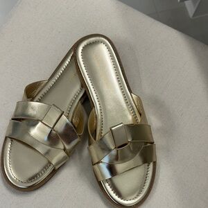 Fashion to Figure Metallic Gold Sandals